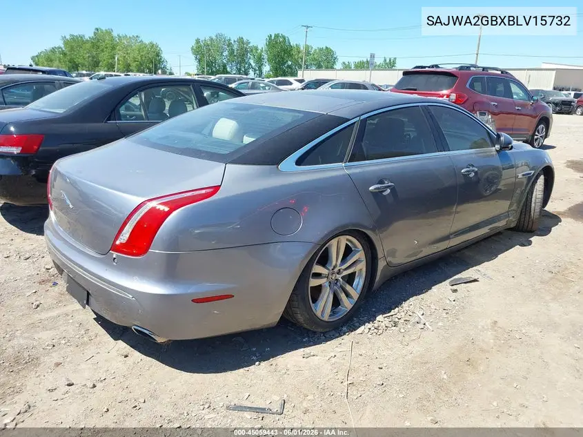 2011 Jaguar Xj Xjl VIN: SAJWA2GBXBLV15732 Lot: 45059443