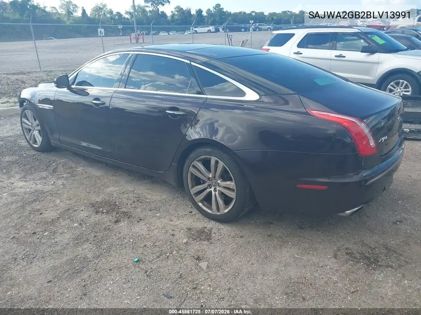 2011 Jaguar Xj Xjl VIN: SAJWA2GB2BLV13991 Lot: 45561725