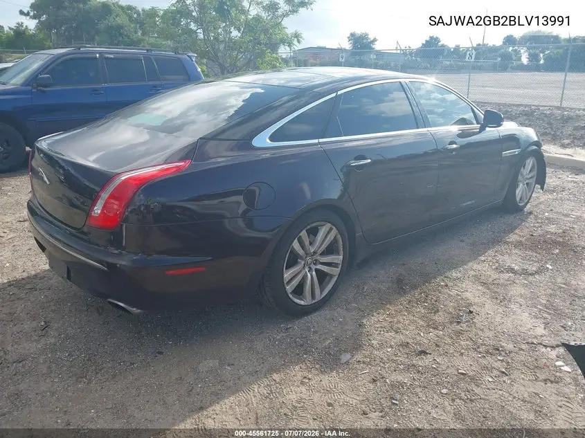 2011 Jaguar Xj Xjl VIN: SAJWA2GB2BLV13991 Lot: 45561725