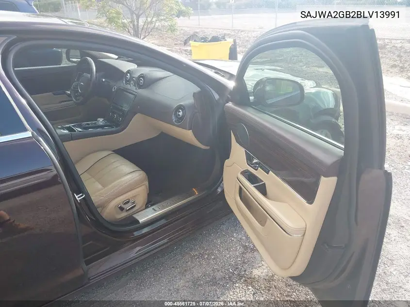 2011 Jaguar Xj Xjl VIN: SAJWA2GB2BLV13991 Lot: 45561725