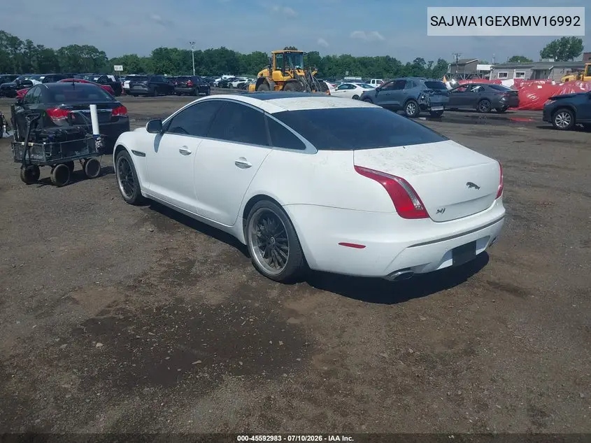2011 Jaguar Xj Supercharged VIN: SAJWA1GEXBMV16992 Lot: 45592983