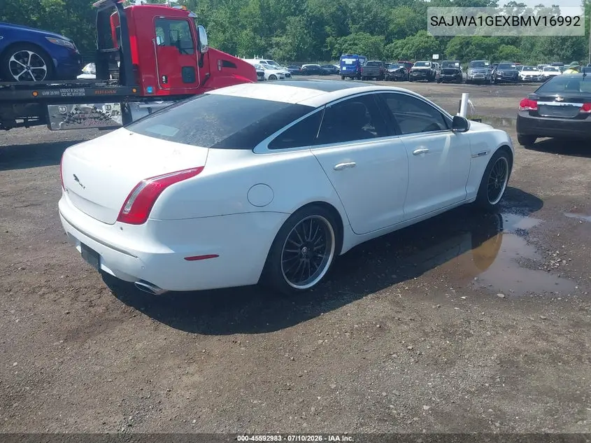 2011 Jaguar Xj Supercharged VIN: SAJWA1GEXBMV16992 Lot: 45592983