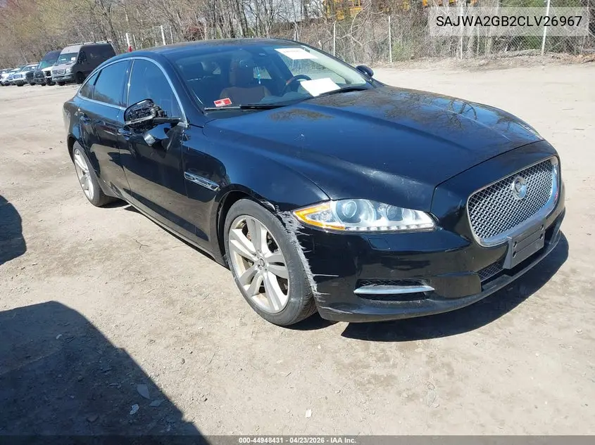 2012 Jaguar Xj Xjl Portfolio VIN: SAJWA2GB2CLV26967 Lot: 44948431