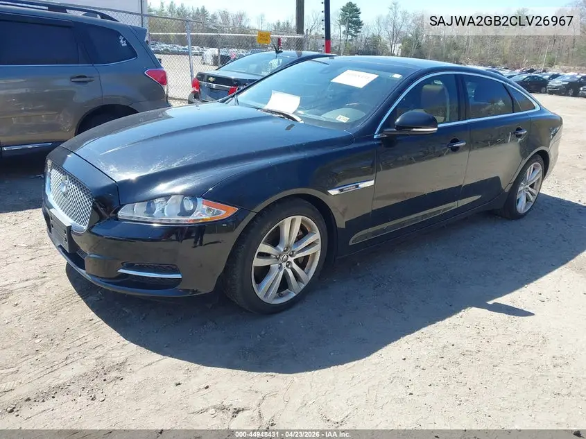 2012 Jaguar Xj Xjl Portfolio VIN: SAJWA2GB2CLV26967 Lot: 44948431