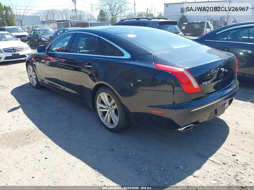 2012 Jaguar Xj Xjl Portfolio VIN: SAJWA2GB2CLV26967 Lot: 44948431