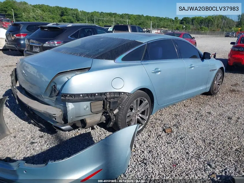 2012 Jaguar Xj Xjl Portfolio VIN: SAJWA2GB0CLV37983 Lot: 45101605