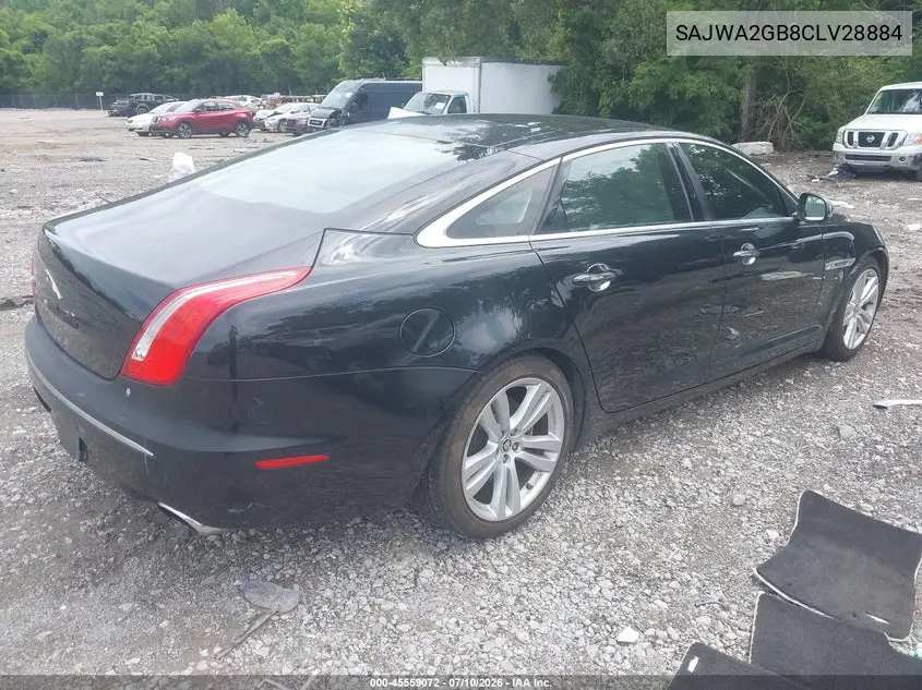 2012 Jaguar Xj Xjl Portfolio VIN: SAJWA2GB8CLV28884 Lot: 45559072