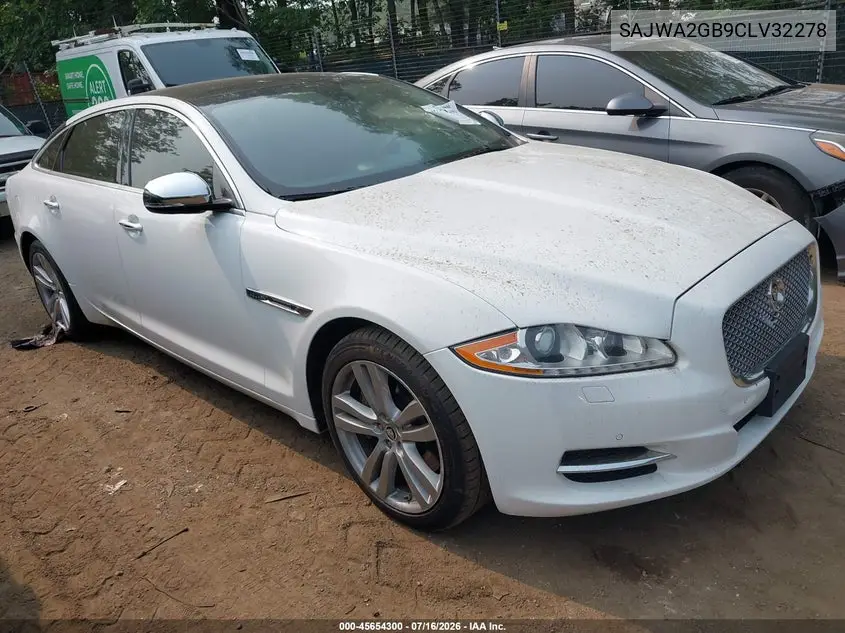 2012 Jaguar Xj Xjl Portfolio VIN: SAJWA2GB9CLV32278 Lot: 45654300