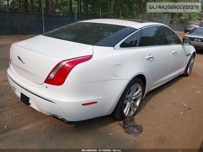 2012 Jaguar Xj Xjl Portfolio VIN: SAJWA2GB9CLV32278 Lot: 45654300