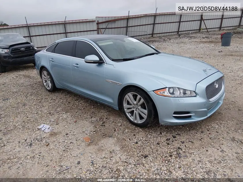 2013 Jaguar Xj Xjl Portfolio VIN: SAJWJ2GD5D8V44188 Lot: 44559961