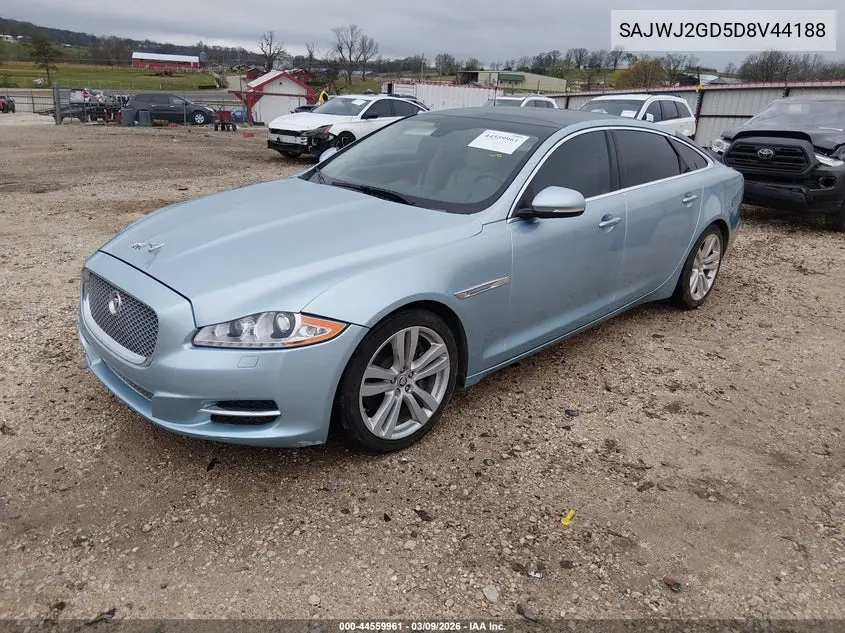 2013 Jaguar Xj Xjl Portfolio VIN: SAJWJ2GD5D8V44188 Lot: 44559961
