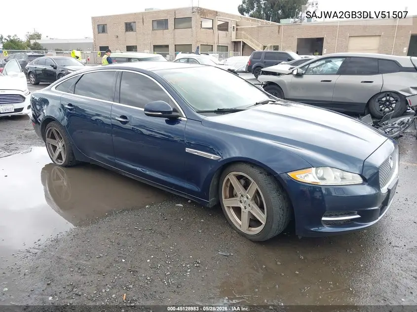 2013 Jaguar Xj Xjl Portfolio VIN: SAJWA2GB3DLV51507 Lot: 45128983