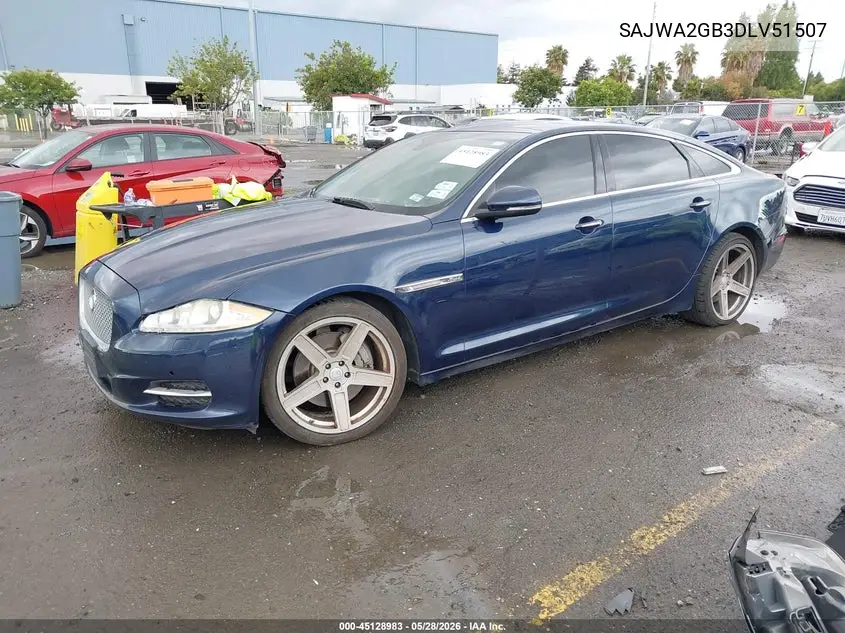 2013 Jaguar Xj Xjl Portfolio VIN: SAJWA2GB3DLV51507 Lot: 45128983