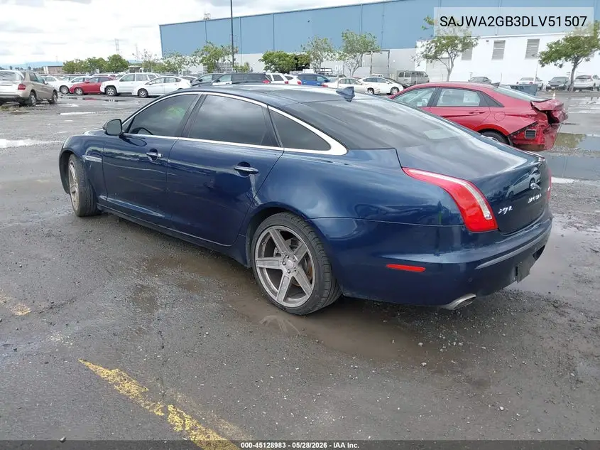 2013 Jaguar Xj Xjl Portfolio VIN: SAJWA2GB3DLV51507 Lot: 45128983