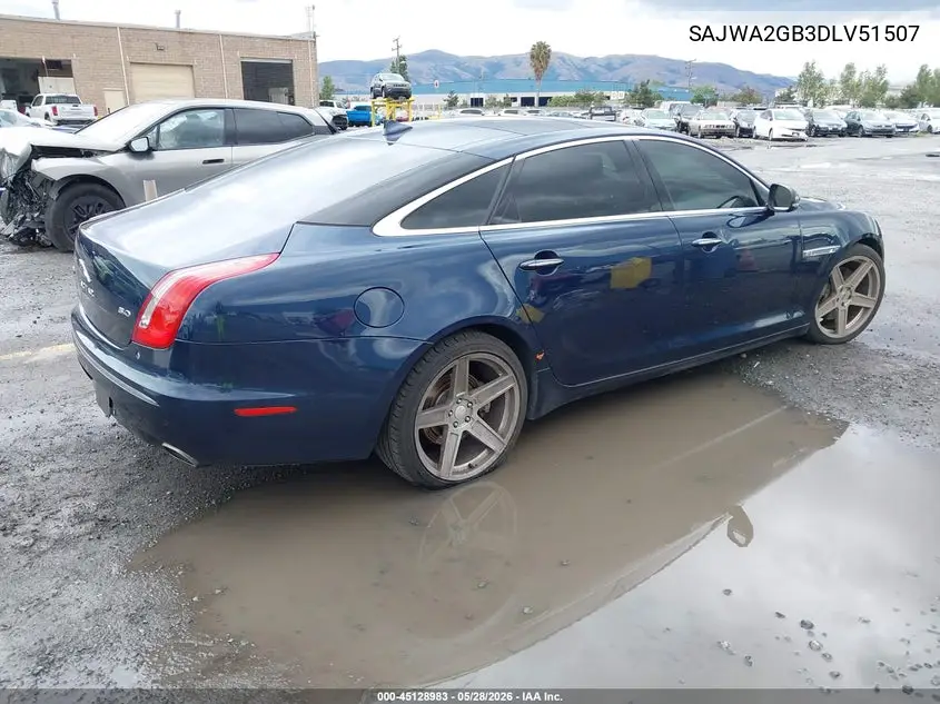 2013 Jaguar Xj Xjl Portfolio VIN: SAJWA2GB3DLV51507 Lot: 45128983