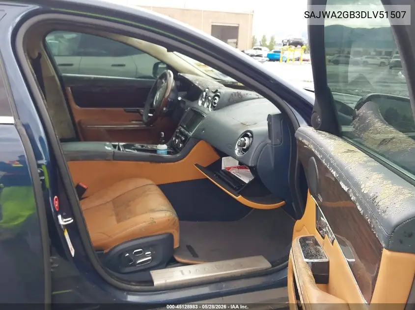 2013 Jaguar Xj Xjl Portfolio VIN: SAJWA2GB3DLV51507 Lot: 45128983