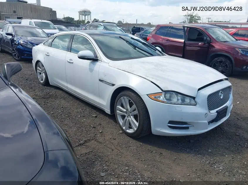 2013 Jaguar Xj Xjl Portfolio VIN: SAJWJ2GD9D8V46428 Lot: 45425374