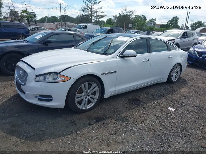 2013 Jaguar Xj Xjl Portfolio VIN: SAJWJ2GD9D8V46428 Lot: 45425374