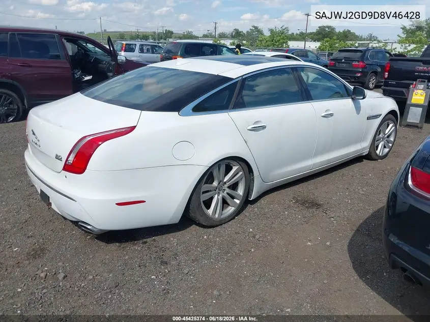 2013 Jaguar Xj Xjl Portfolio VIN: SAJWJ2GD9D8V46428 Lot: 45425374