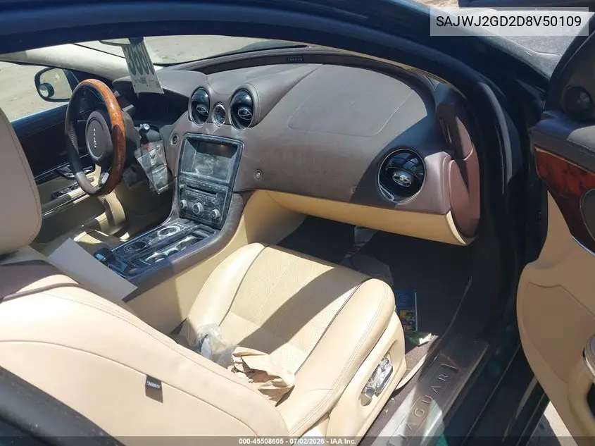 2013 Jaguar Xj Xjl Portfolio VIN: SAJWJ2GD2D8V50109 Lot: 45508605