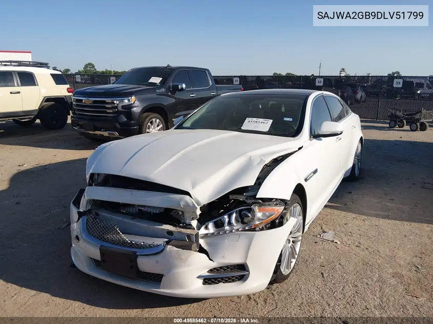 2013 Jaguar Xj Xjl Portfolio VIN: SAJWA2GB9DLV51799 Lot: 45585462