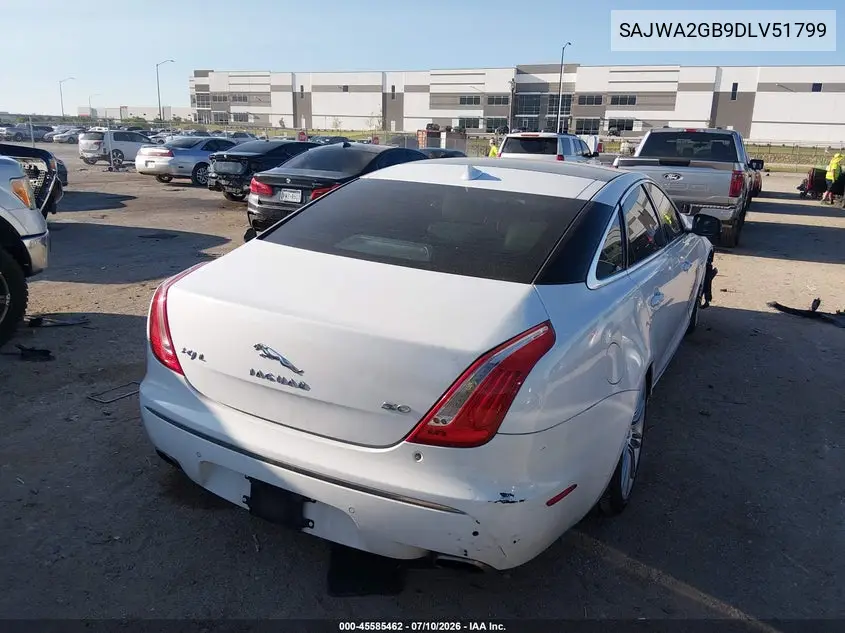 2013 Jaguar Xj Xjl Portfolio VIN: SAJWA2GB9DLV51799 Lot: 45585462