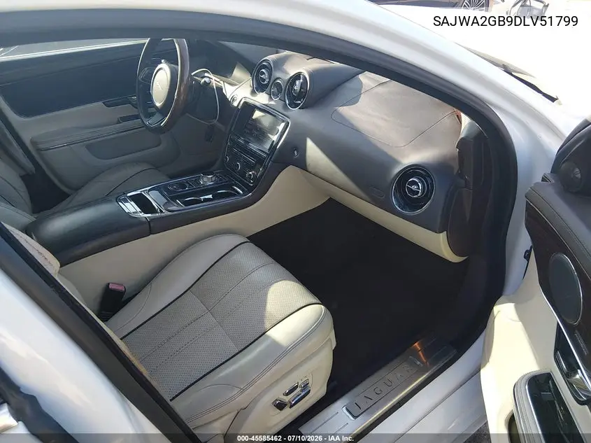 2013 Jaguar Xj Xjl Portfolio VIN: SAJWA2GB9DLV51799 Lot: 45585462