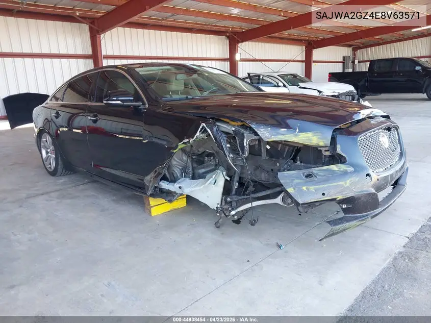 2014 Jaguar Xj Xjl Portfolio VIN: SAJWA2GZ4E8V63571 Lot: 44938454