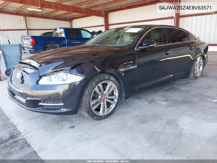 2014 Jaguar Xj Xjl Portfolio VIN: SAJWA2GZ4E8V63571 Lot: 44938454
