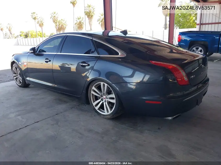 2014 Jaguar Xj Xjl Portfolio VIN: SAJWA2GZ4E8V63571 Lot: 44938454