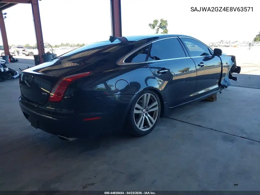 2014 Jaguar Xj Xjl Portfolio VIN: SAJWA2GZ4E8V63571 Lot: 44938454