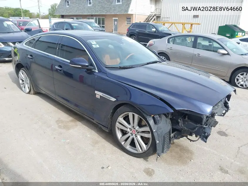 2014 Jaguar Xj Xjl Portfolio VIN: SAJWA2GZ8E8V64660 Lot: 44995625