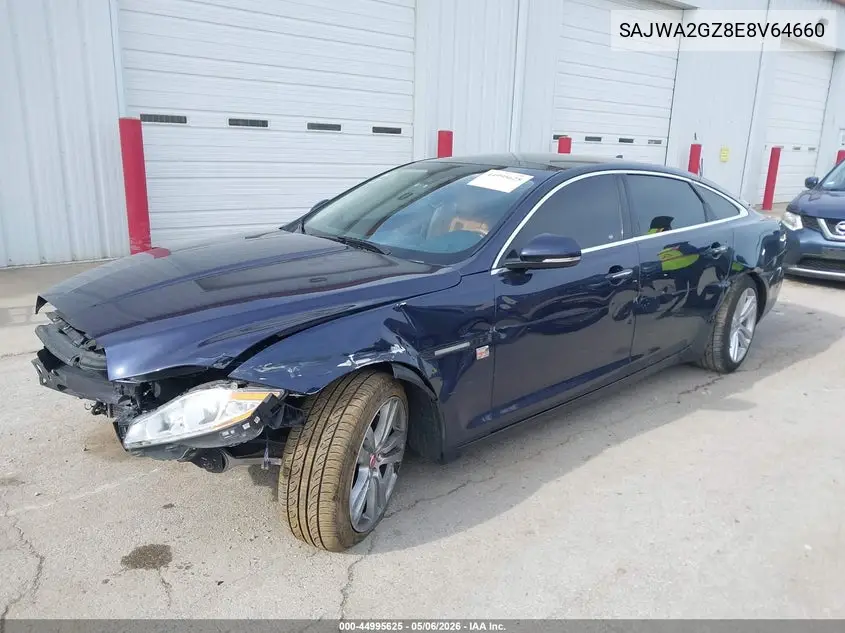 2014 Jaguar Xj Xjl Portfolio VIN: SAJWA2GZ8E8V64660 Lot: 44995625