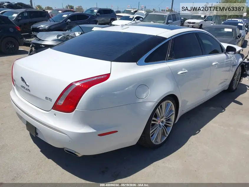 2014 Jaguar Xj Xjl Supercharged VIN: SAJWA2GT7EMV63387 Lot: 45086334