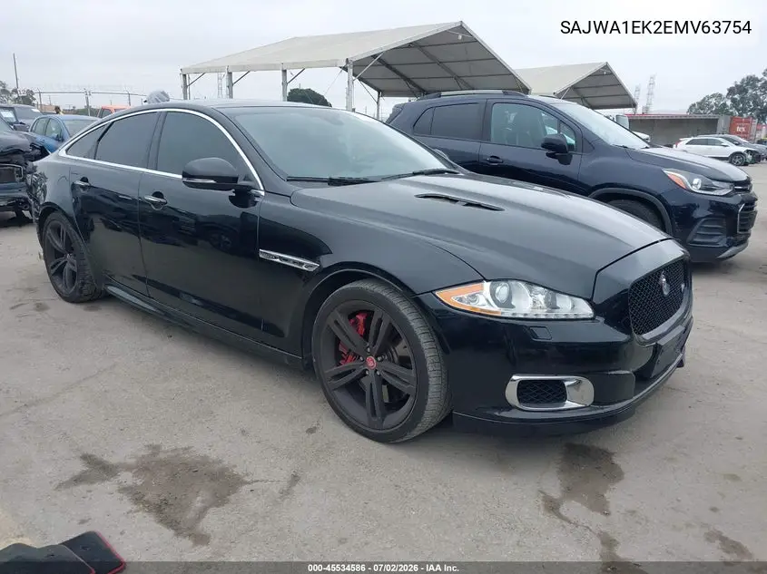 2014 Jaguar Xj Xjr VIN: SAJWA1EK2EMV63754 Lot: 45534586