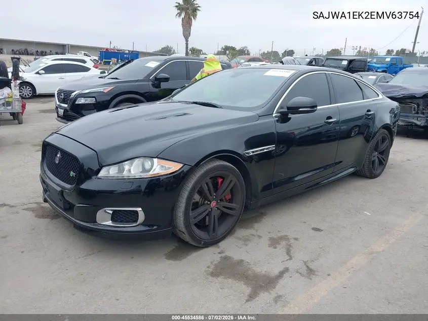 2014 Jaguar Xj Xjr VIN: SAJWA1EK2EMV63754 Lot: 45534586