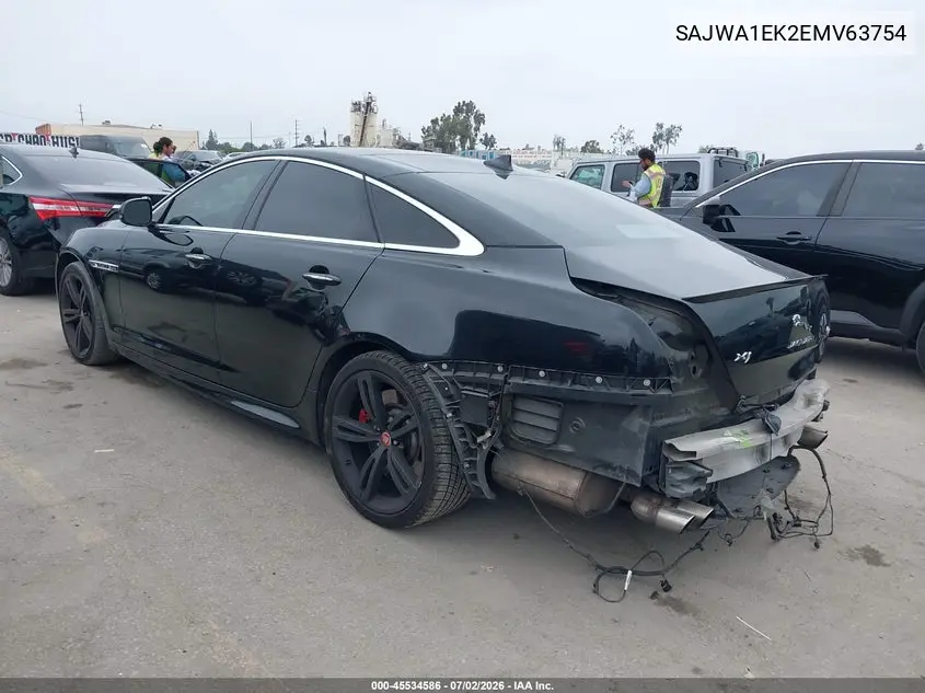 2014 Jaguar Xj Xjr VIN: SAJWA1EK2EMV63754 Lot: 45534586
