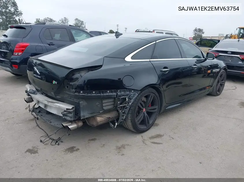 2014 Jaguar Xj Xjr VIN: SAJWA1EK2EMV63754 Lot: 45534586