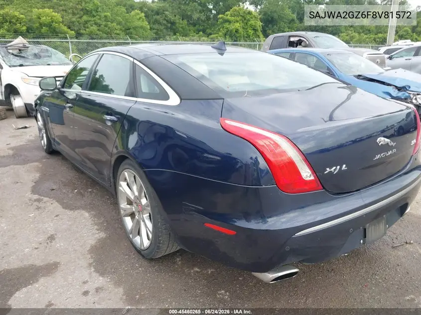 2015 Jaguar Xj Xjl Portfolio VIN: SAJWA2GZ6F8V81572 Lot: 45460265