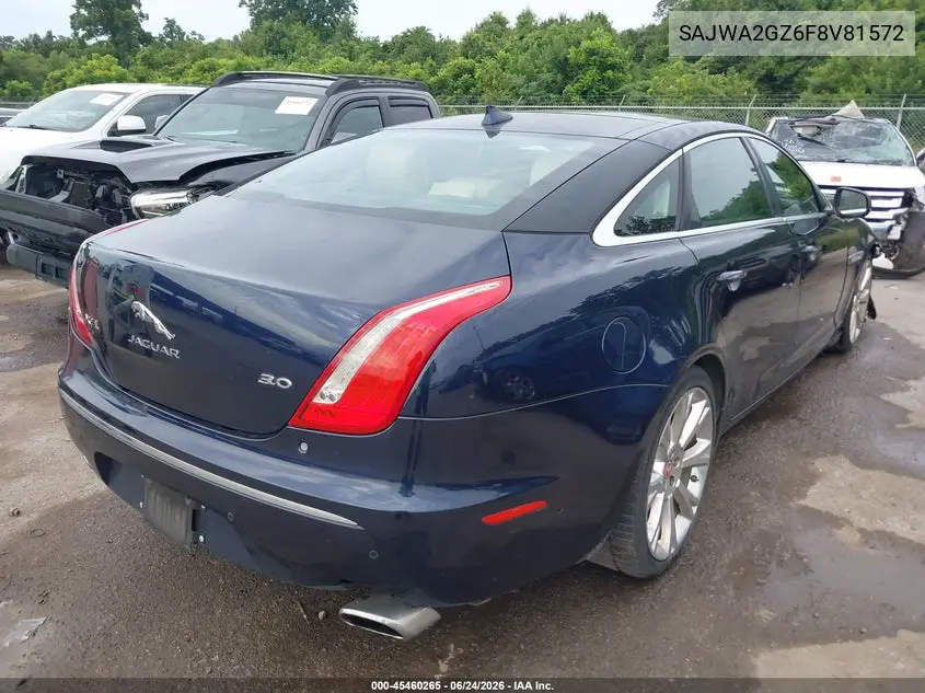 2015 Jaguar Xj Xjl Portfolio VIN: SAJWA2GZ6F8V81572 Lot: 45460265