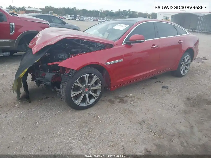 2016 Jaguar Xj Xjl Portfolio VIN: SAJWJ2GD4G8V96867 Lot: 44158639