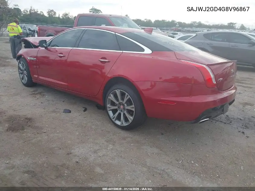 2016 Jaguar Xj Xjl Portfolio VIN: SAJWJ2GD4G8V96867 Lot: 44158639
