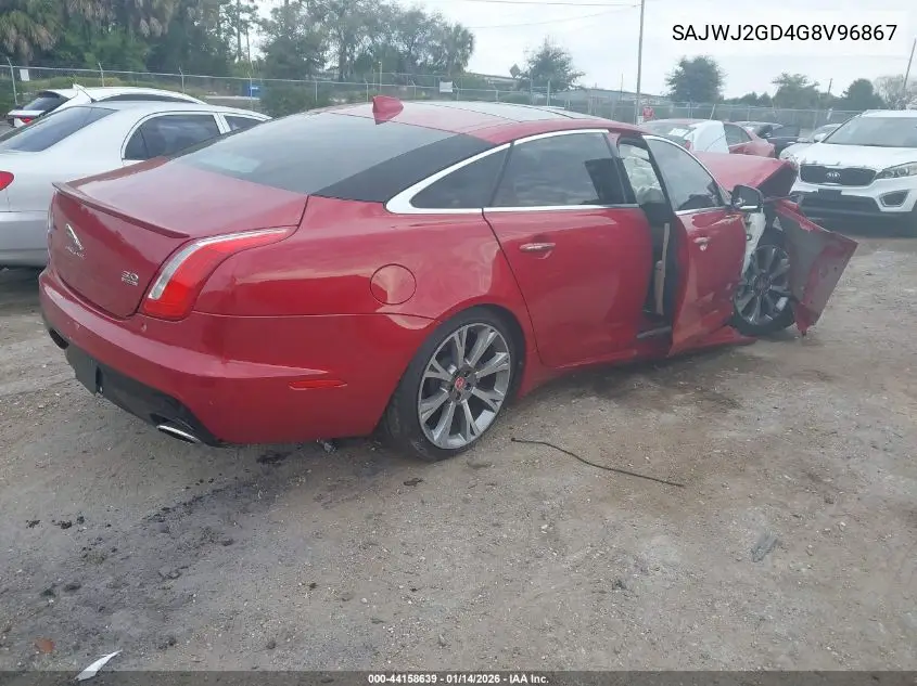 2016 Jaguar Xj Xjl Portfolio VIN: SAJWJ2GD4G8V96867 Lot: 44158639