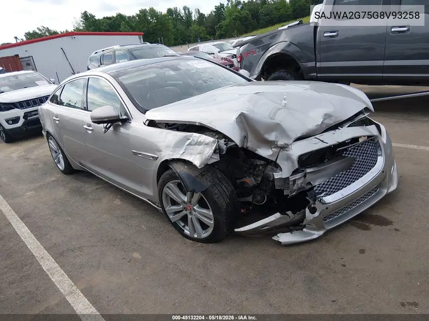 2016 Jaguar Xj Xjl Portfolio VIN: SAJWA2G75G8V93258 Lot: 45132204