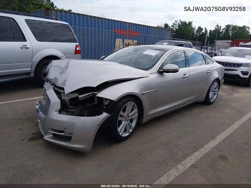 2016 Jaguar Xj Xjl Portfolio VIN: SAJWA2G75G8V93258 Lot: 45132204