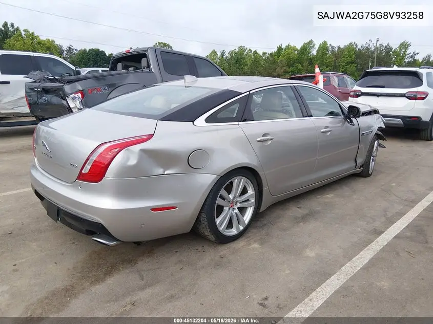 2016 Jaguar Xj Xjl Portfolio VIN: SAJWA2G75G8V93258 Lot: 45132204