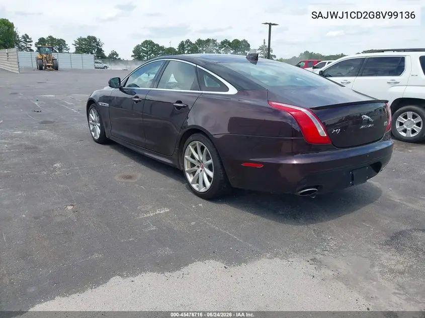 2016 Jaguar Xj R-Sport VIN: SAJWJ1CD2G8V99136 Lot: 45476716