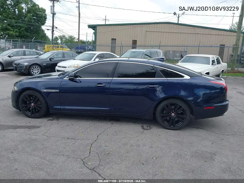 2016 Jaguar Xj Xjl Portfolio VIN: SAJWJ2GD1G8V93229 Lot: 45611108