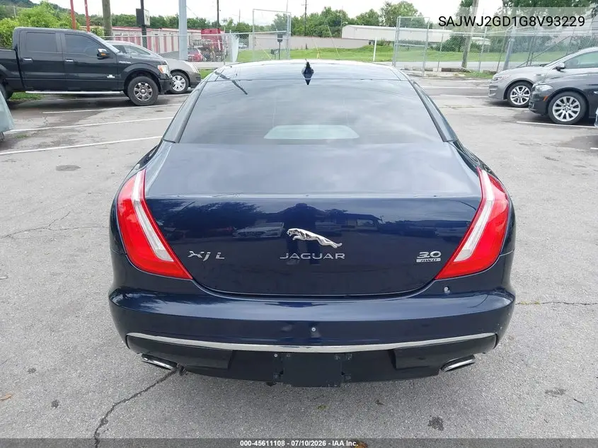 2016 Jaguar Xj Xjl Portfolio VIN: SAJWJ2GD1G8V93229 Lot: 45611108
