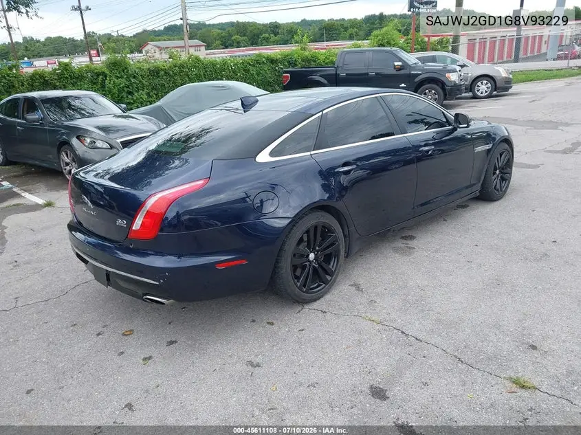 2016 Jaguar Xj Xjl Portfolio VIN: SAJWJ2GD1G8V93229 Lot: 45611108